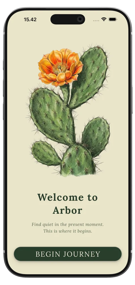 Arbor app on a phone