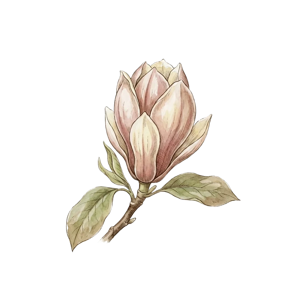 Botanical art for the New Mom theme