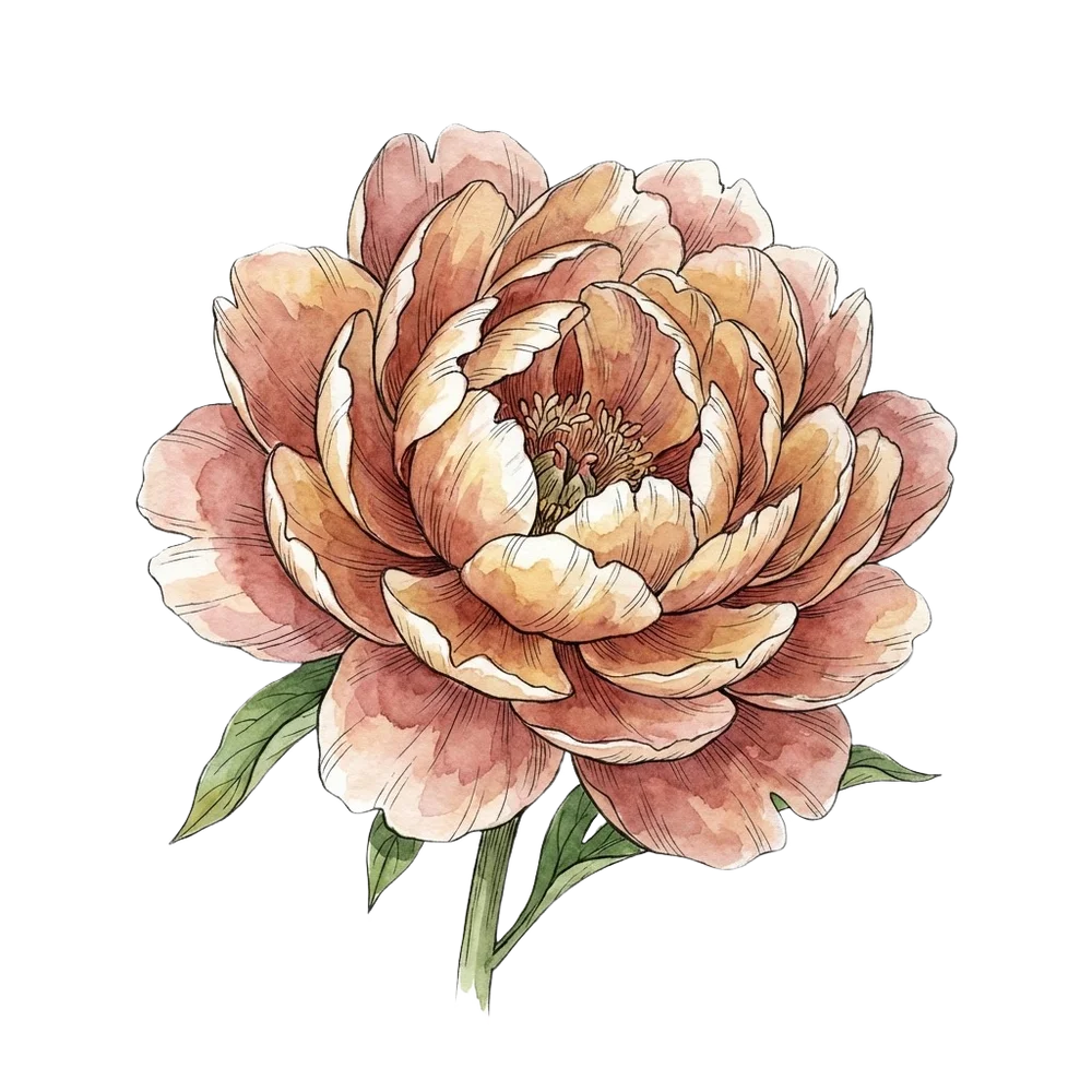 Botanical art for the Self Love theme